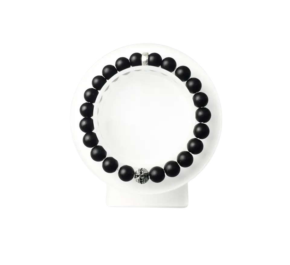 Matte Black Obsidian Bracelet