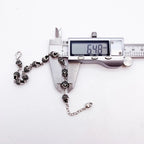 Skulls Link Chain Silver Bracelet
