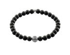 Matte Black Obsidian Bracelet