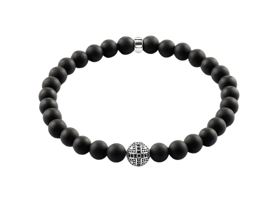 Matte Black Obsidian Bracelet