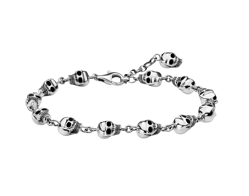 Punk Style 925 Sterling Silver Bracelet