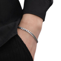 Cuban Style Silver Bracelet