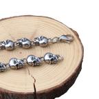 Stainless steel punk skull chain