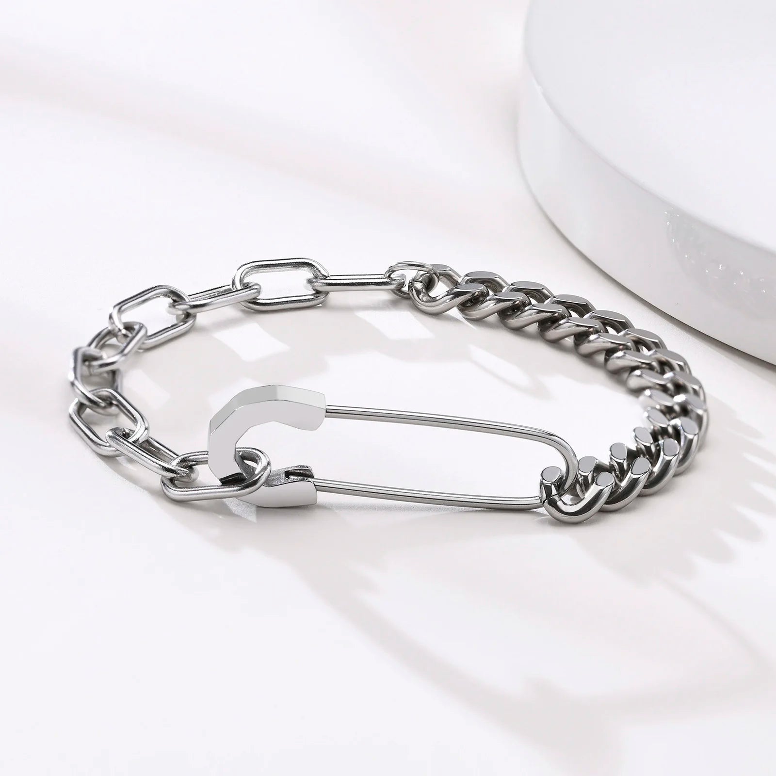 Stainless Steel Contemporary Bracelet