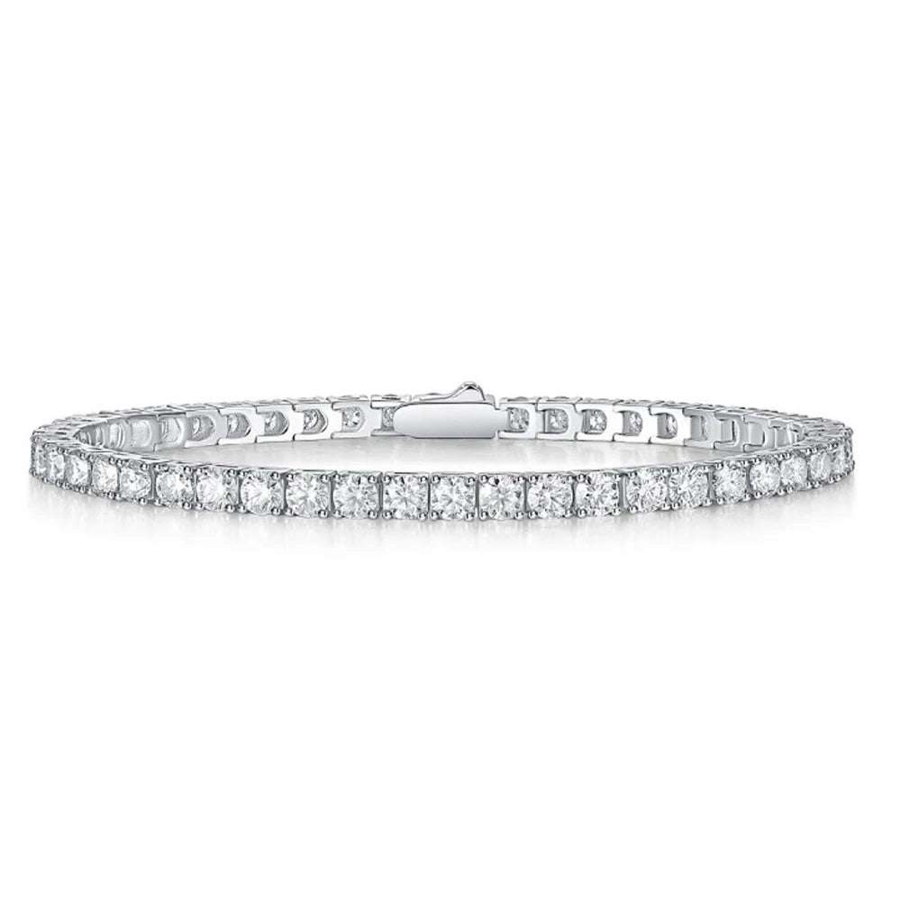 3MM Moissanite Tennis Bracelet 925 Sterling Silver