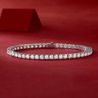 3MM Moissanite Tennis Bracelet 925 Sterling Silver