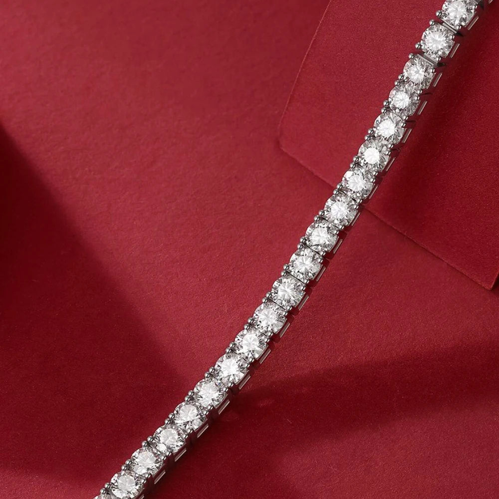 3MM Moissanite Tennis Bracelet 925 Sterling Silver
