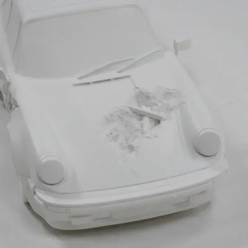 Eroded Sports Car Statue