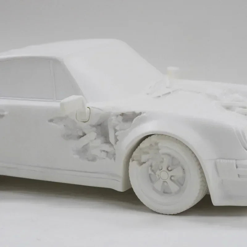 Eroded Sports Car Statue