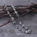 Stainless steel punk skull chain