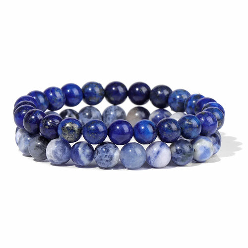 2pcs Natural Stone Beaded Bracelets