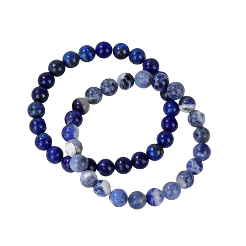 2pcs Natural Stone Beaded Bracelets