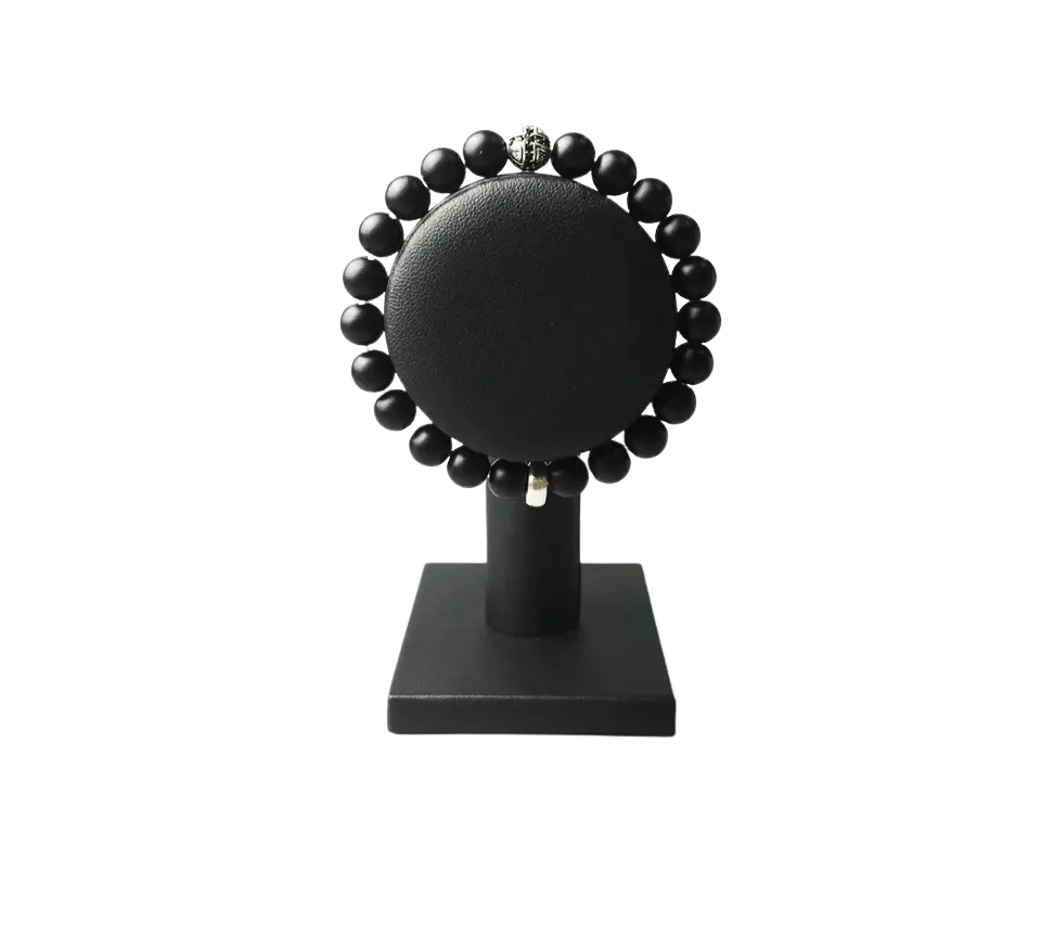 Matte Black Obsidian Bracelet